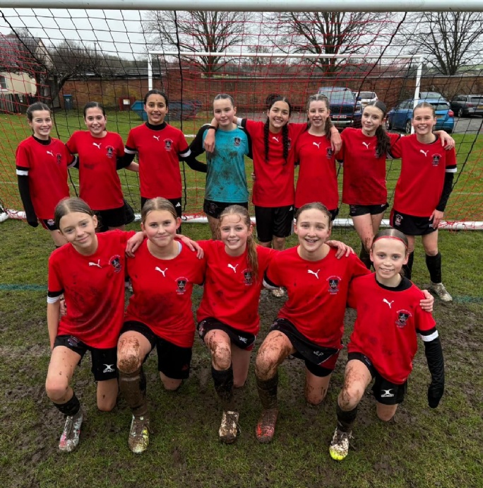 News &raquo; Princethorpe’s U13 Girls' Football Team Celebrate Double Cup Success
